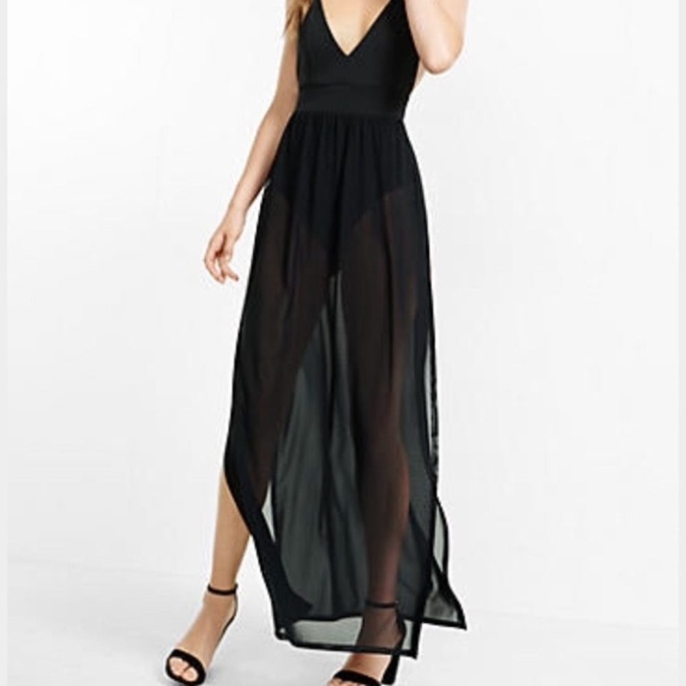 Express Maxi Mesh Dress- Small